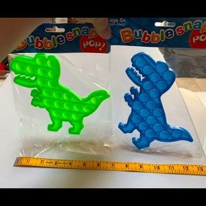 2 New Bubble Snap dinosaurs.